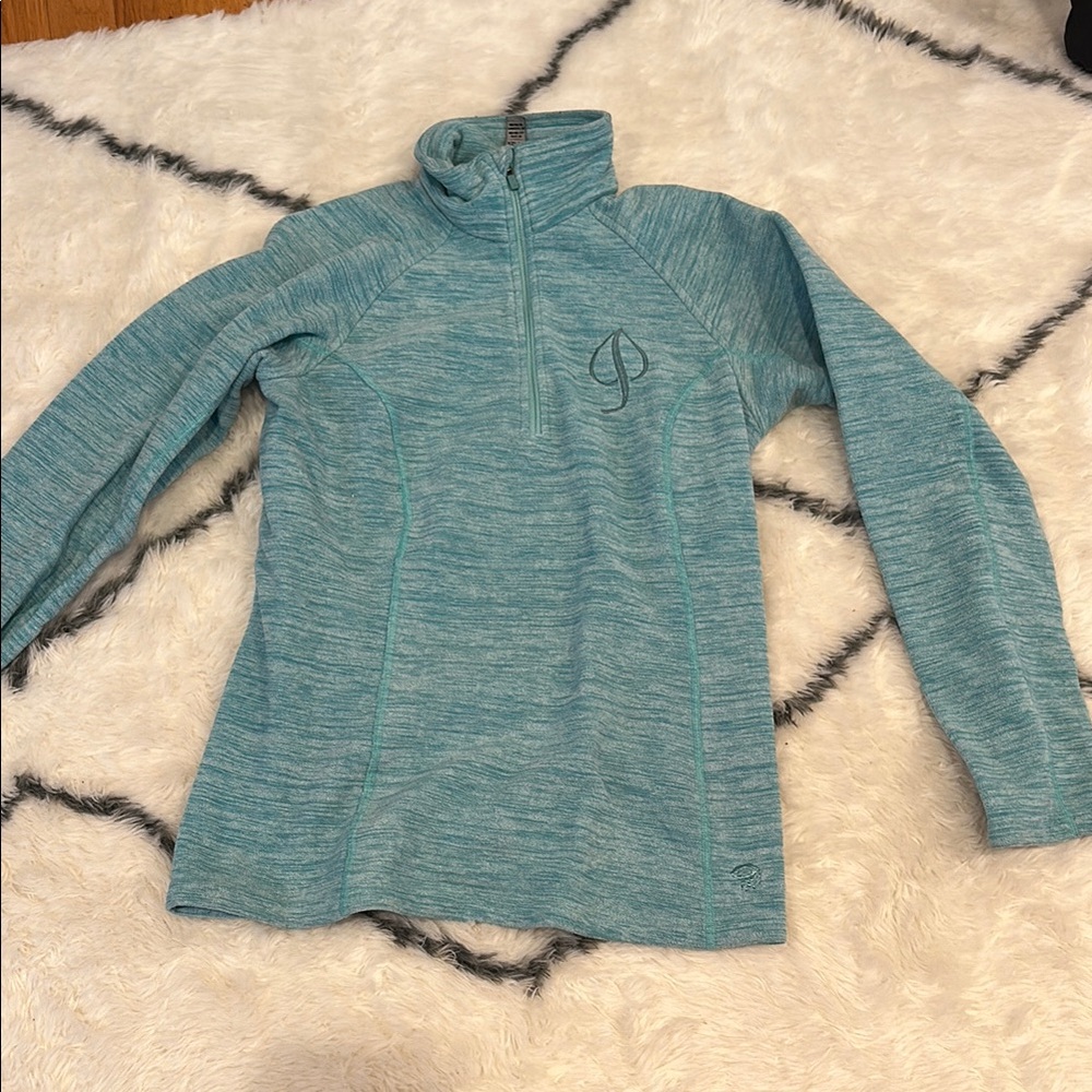 Women's Blue Quarter-Zip Sweater
